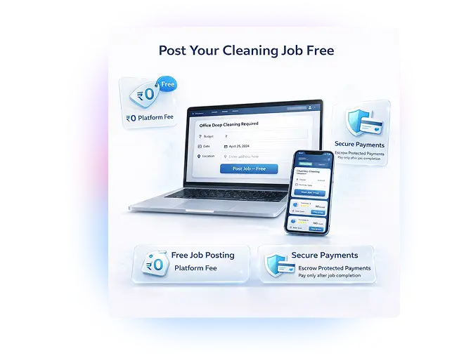 Post a cleaning job on Cleynce